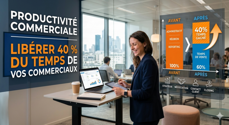 Productivité commerciale : comment libérer 40 % du temps de vos commerciaux